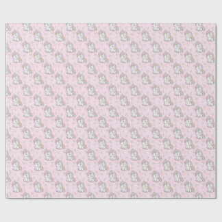 Papel De Regalo Unicornio mágico | Pastel Rainbow Fiesta