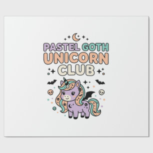 Papel De Regalo Unicornio Pastel Gótic Unicornio Club Gráfica de M