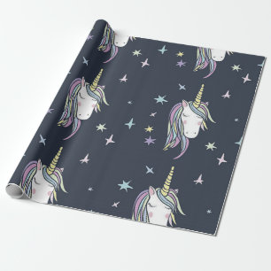 Papel De Regalo Unicornio Uno