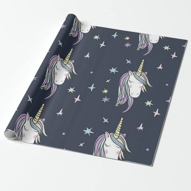 Papel De Regalo Unicornio Uno (Desenrollado)