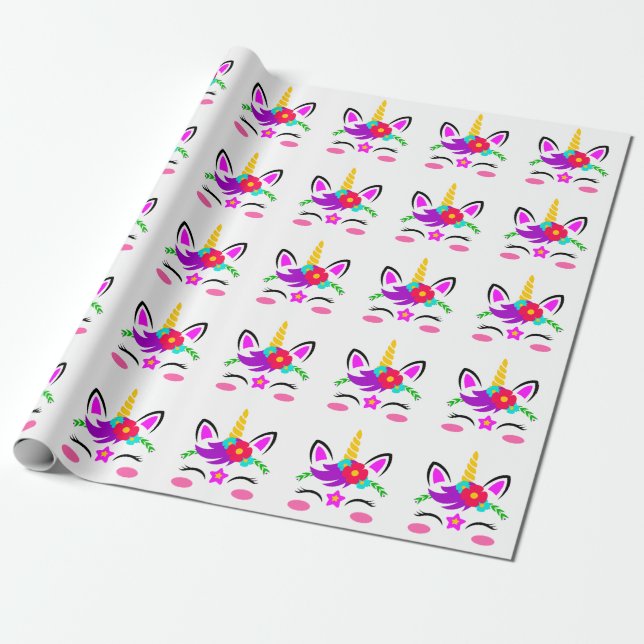 Papel De Regalo Unicornios (Desenrollado)