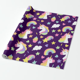 Papel De Regalo Unicornios y arrecifes
