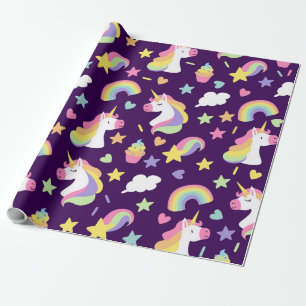 Papel De Regalo Unicornios y arrecifes
