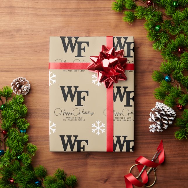 Papel De Regalo Universidad Wake Forest | WF (Regalo de vacaciones)
