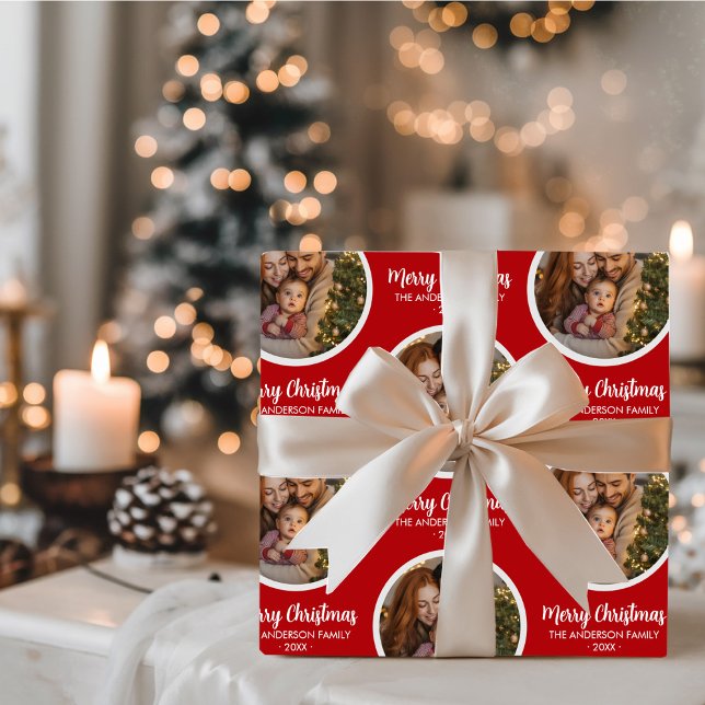 Papel De Regalo Upload Picture Personalized Photo & text Christmas (Subido por el creador)
