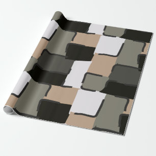 Papel De Regalo Urban Geo Onyx Neutral Patrón Hero