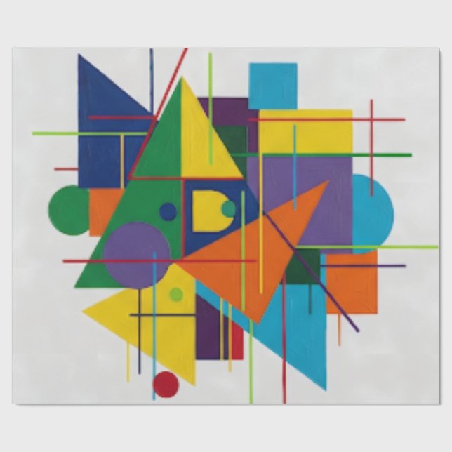 Papel De Regalo Urban Rhythm/Geometric design (Superficie plana)