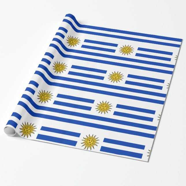 Papel De Regalo Uruguay (Desenrollado)
