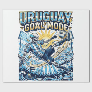 Papel De Regalo Uruguay Modo Gol Esqueleto Delantero Naciones Diná