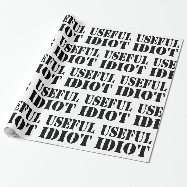 PAPEL DE REGALO USEFUL IDIOT (Desenrollado)