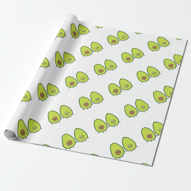 Papel De Regalo Usted es mi MITAD PERFECTA, AGUACATE (Desenrollado)