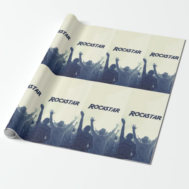 Papel De Regalo ¡Usted es un Rockstar! (Desenrollado)