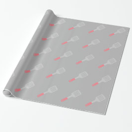 Papel De Regalo Utensilios de espátula gris