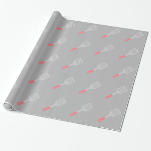 Papel De Regalo Utensilios de espátula gris