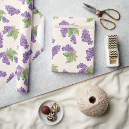 Papel De Regalo Uvas acuarelas pintadas a mano