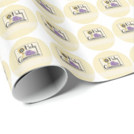 Papel De Regalo Uvas y Copa de Primera Comunión, Personalizable