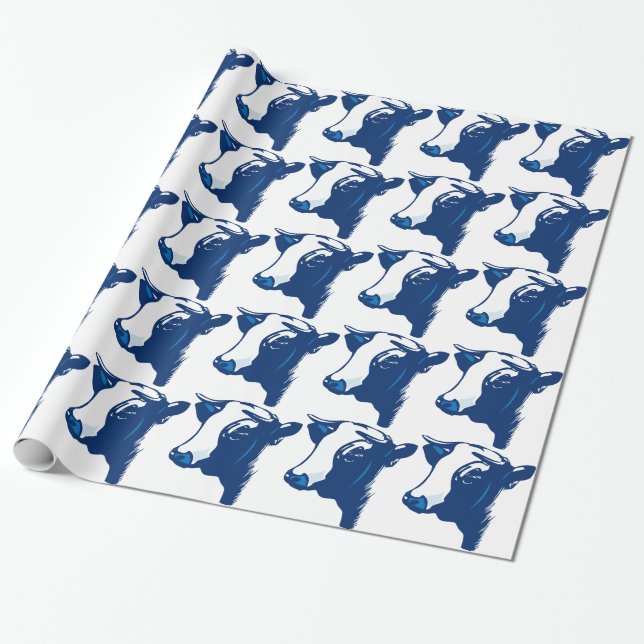 Papel De Regalo Vaca al animal (Desenrollado)