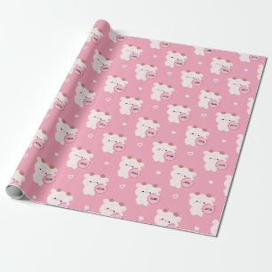 Papel De Regalo Vaca Certificada Necesita Abrazo