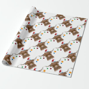 Papel De Regalo Vaca del navidad