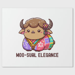 Papel De Regalo Vaca en elegancia en Tierras Altas