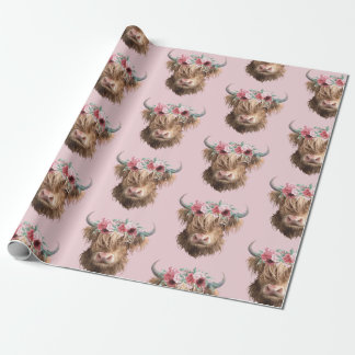 Papel De Regalo Vaca Highland