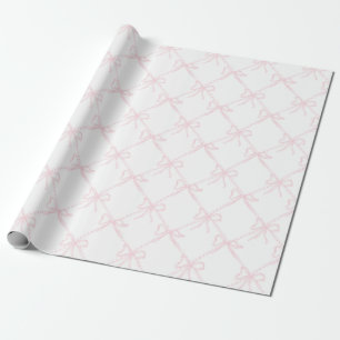 Papel De Regalo Vaca rosa y blanca, coqueta rosa grandilocuente