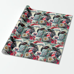 Papel De Regalo Vaca Soñando con Tiempos más Cálidos Decoupage Flo