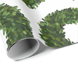 Papel De Regalo Vacaciones de los Navidades de guirnaldas de Boxwo