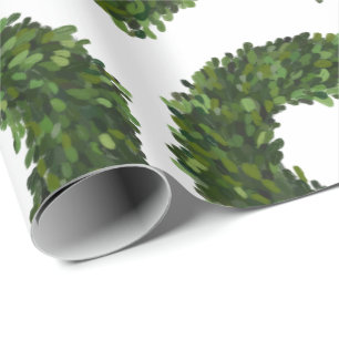 Papel De Regalo Vacaciones de los Navidades de guirnaldas de Boxwo