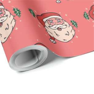 Papel De Regalo Vacaciones de los Navidades de Santa Ilustracion