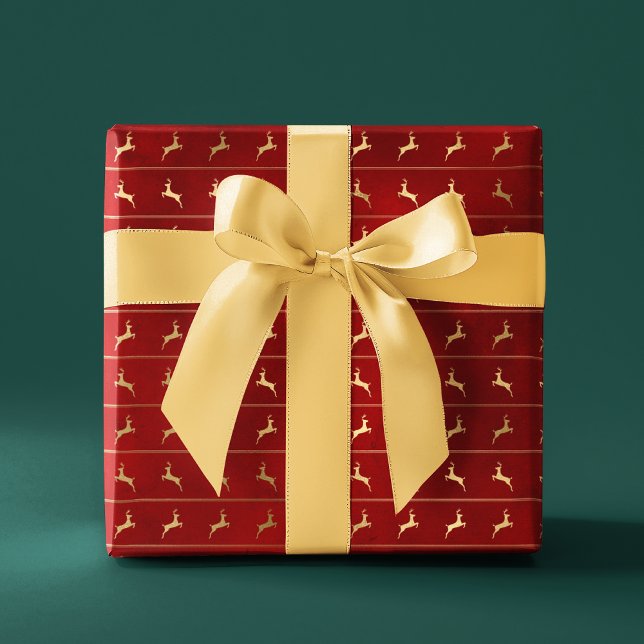 Papel De Regalo Vacaciones de los Navidades rojos de los renos de  (Subido por el creador)