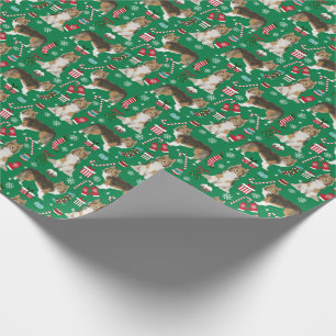 Papel De Regalo Vacaciones de los Navidades Sheltie Dog