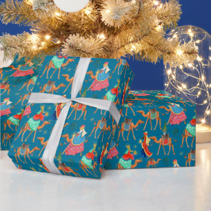 Papel De Regalo Vacaciones de los tres sabios Navidades magos de L