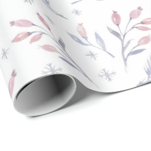Papel De Regalo Vacaciones de Navidades de invierno pálido en Ber