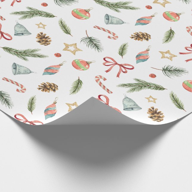 Papel De Regalo Vacaciones de Navidades inspiradas en la naturalez (Esquina)