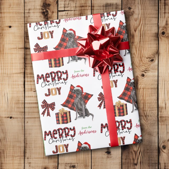 Papel De Regalo Vacaciones de perro recuperador de Labrador negro  (Subido por el creador)