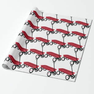 Papel De Regalo Vagón Rojo
