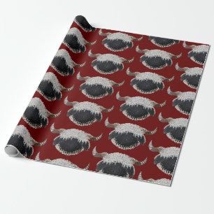Papel De Regalo Valais Blacknose Navidades de ovejas