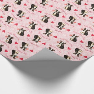 Papel De Regalo Valentine Long Coat Chihuahua