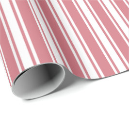 Papel De Regalo Valentine Pink Stripe Pattern Motif Winter