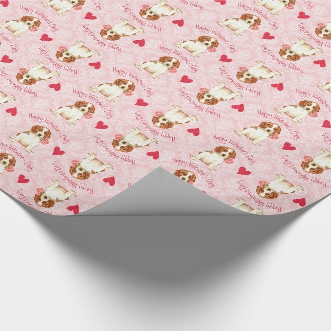 Papel De Regalo Valentine Rosa Welshie (Esquina)