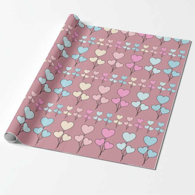 Papel De Regalo Valentines Beauty (Desenrollado)