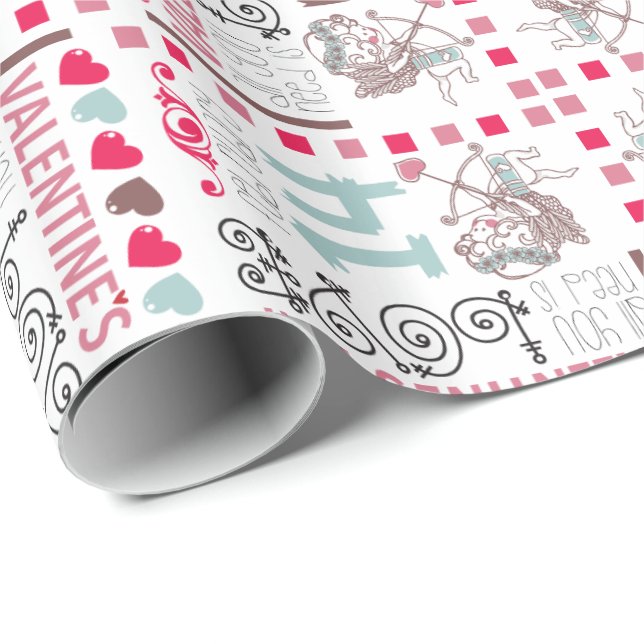 Papel De Regalo Valentines Day GIFT WRAP (Esquina del rollo)