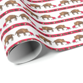 Papel De Regalo Valentine's Wild Boars