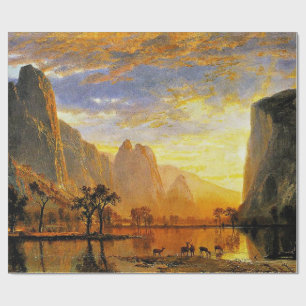 Papel De Regalo Valle de Yosemite por Albert Bierstadt