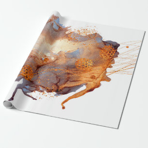 Papel De Regalo Valle Splash. Lujo natural. Arte real oriental