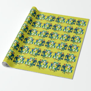 Papel De Regalo vamos a bailar print