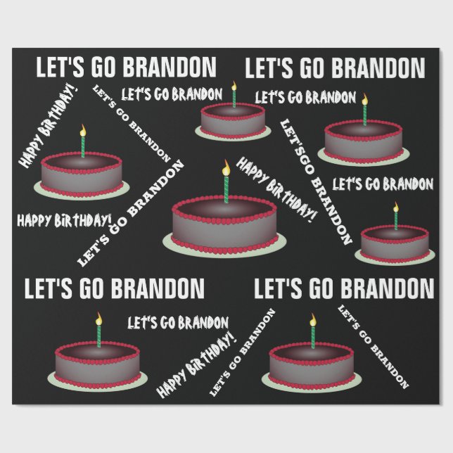 PAPEL DE REGALO VAMOS A BRANDON CUMPLEAÑOS (Superficie plana)