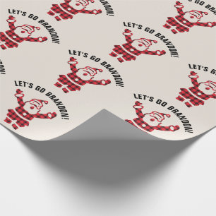 Papel De Regalo ¡VAMOS A BRANDON! Navidades DIVERSOS SANTA WRAPPIN