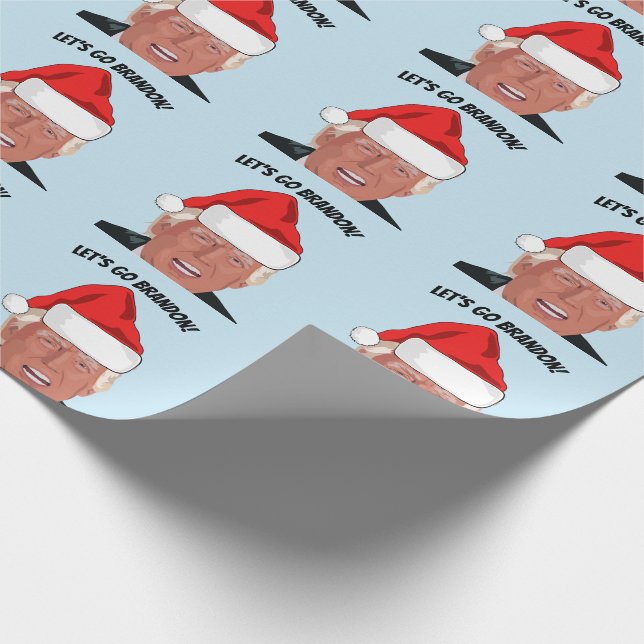 PAPEL DE REGALO ¡VAMOS A BRANDON! NAVIDADES TRUMP  (Esquina)